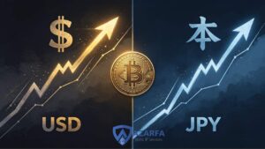 جدایی عملکرد بیتکوین قوی در برابر دلار آمریکا و ضعیف در برابر ین ژاپن